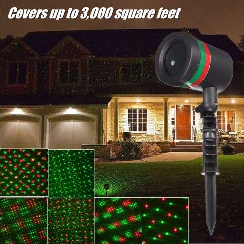 Brand new Star Light RED GREEN Shower Laser LED Projector Outdoor Garden Christmas Lamp